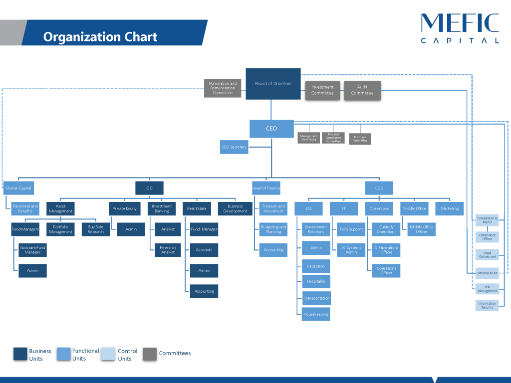 organization chart | MEFIC Capital